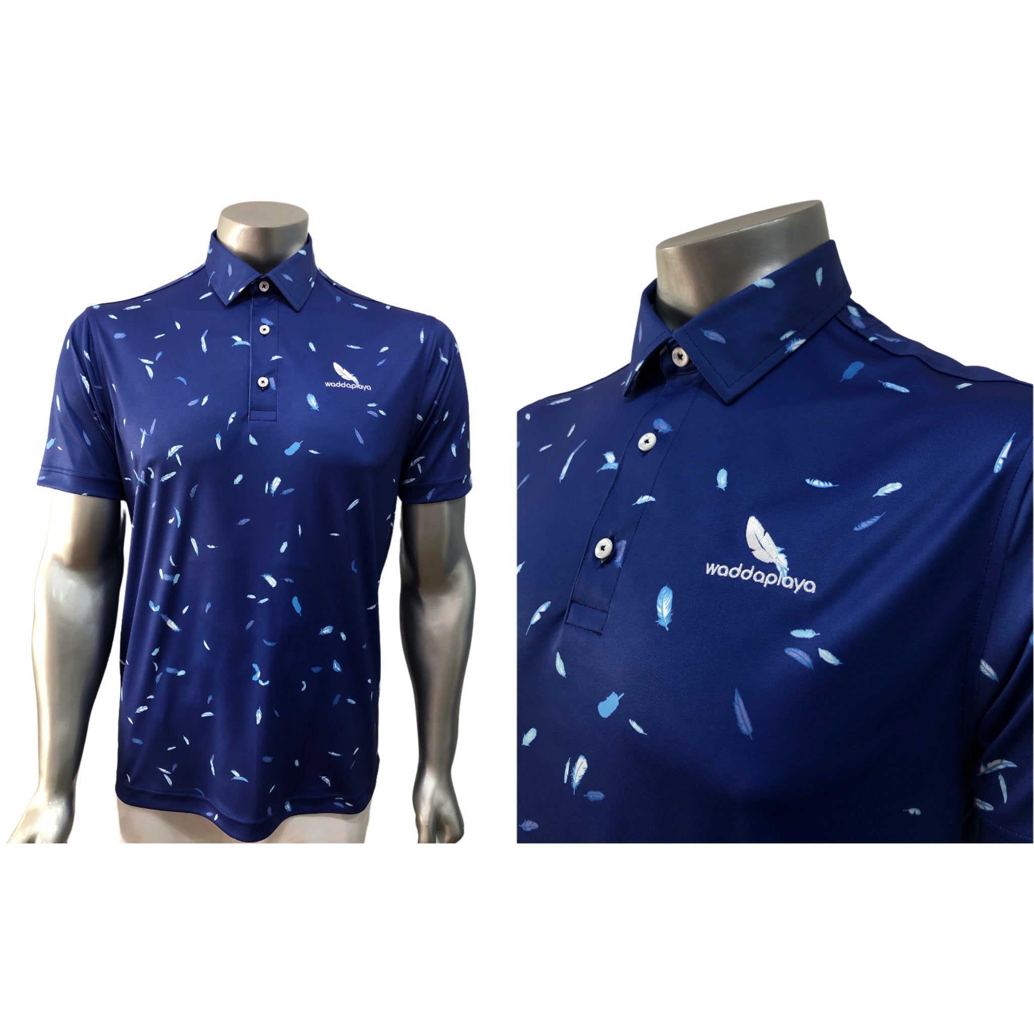  Cardinal Birds Pattern Golf Polo Shirts for Men