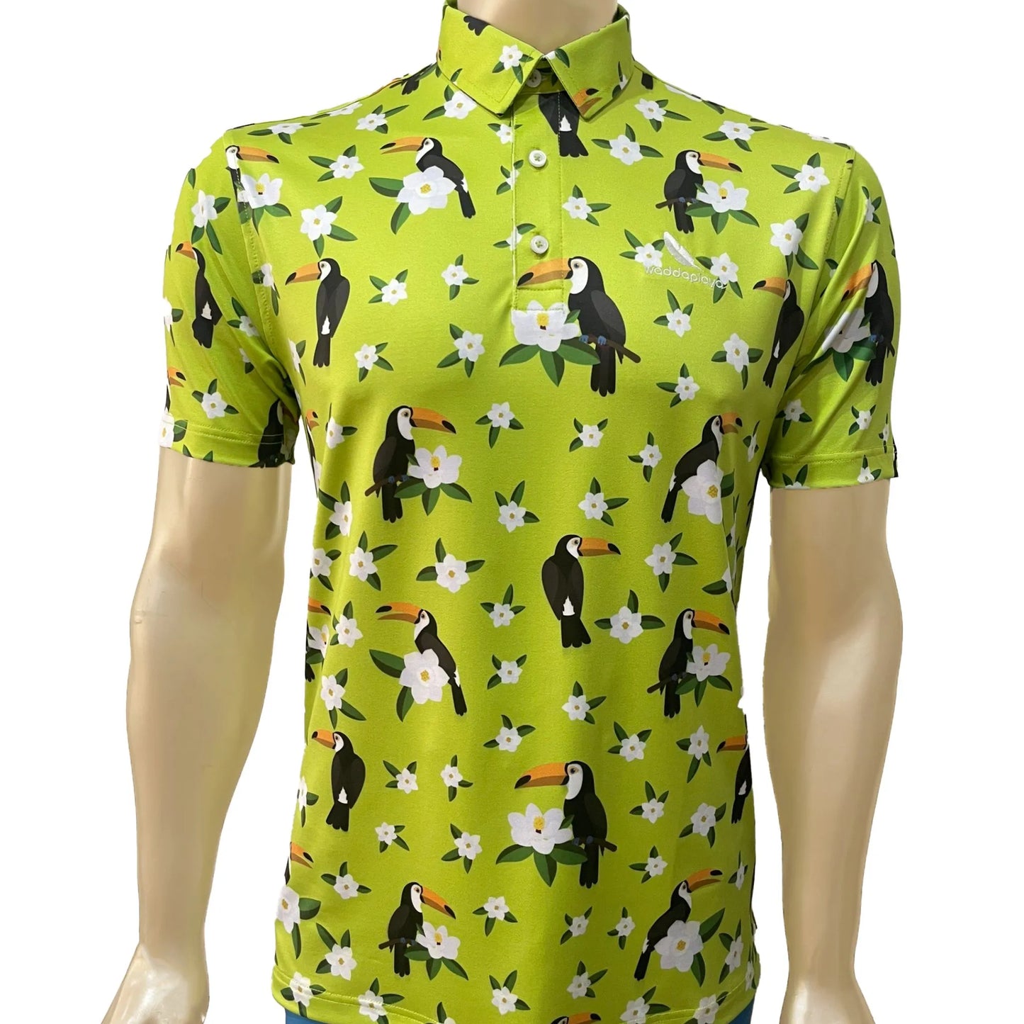 Lean Green Birdie Machine Golf Polo