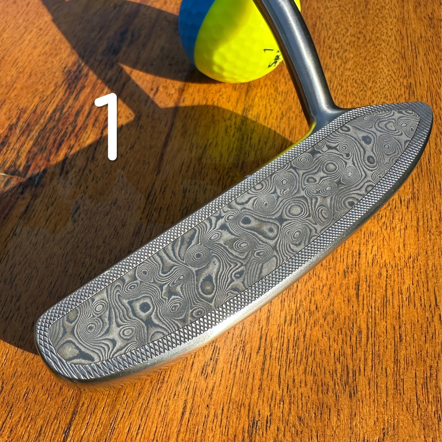 Bird Dog Damascus Raindrop Pattern Putter (Limited Edition Inlay)