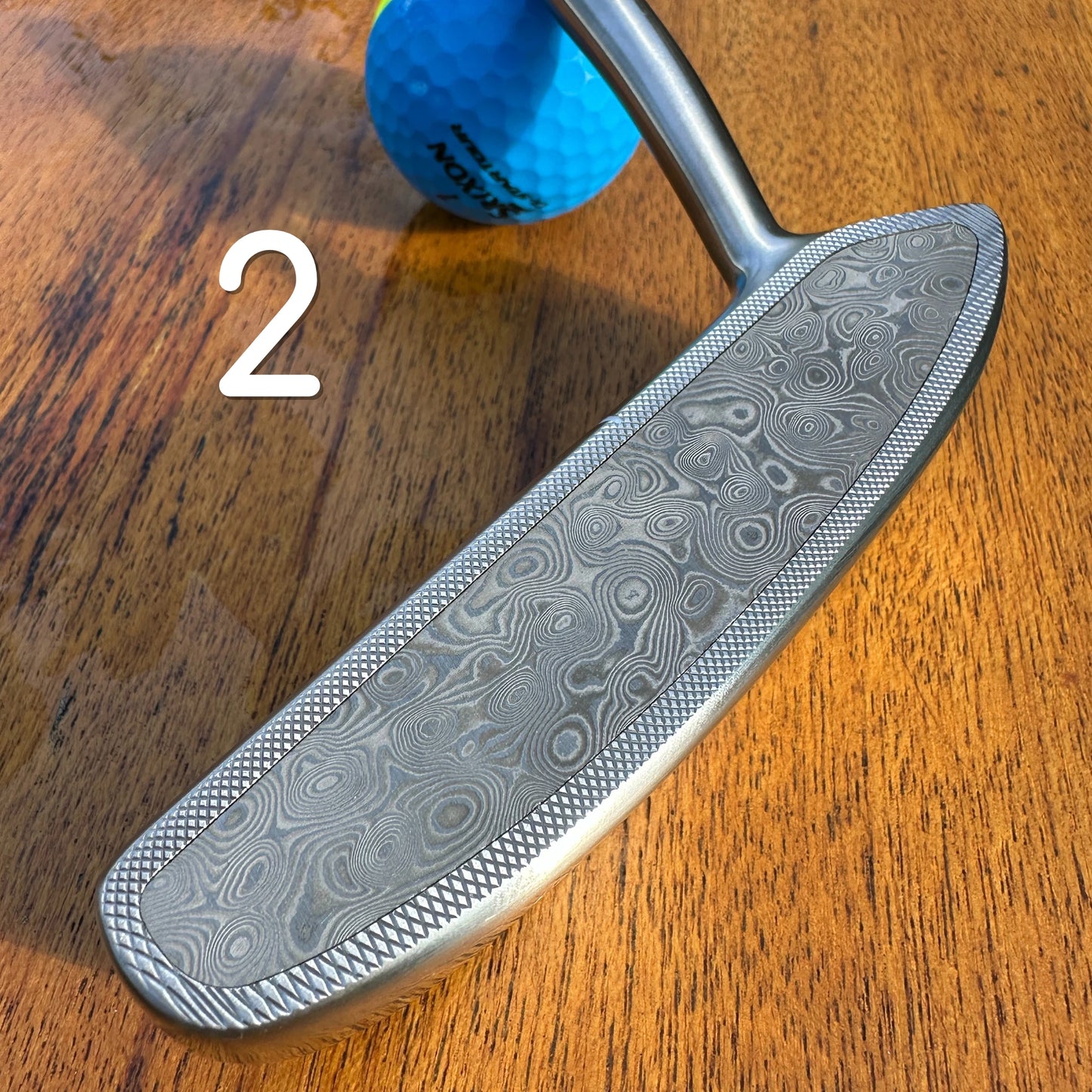 Bird Dog Damascus Raindrop Pattern Putter (Limited Edition Inlay)
