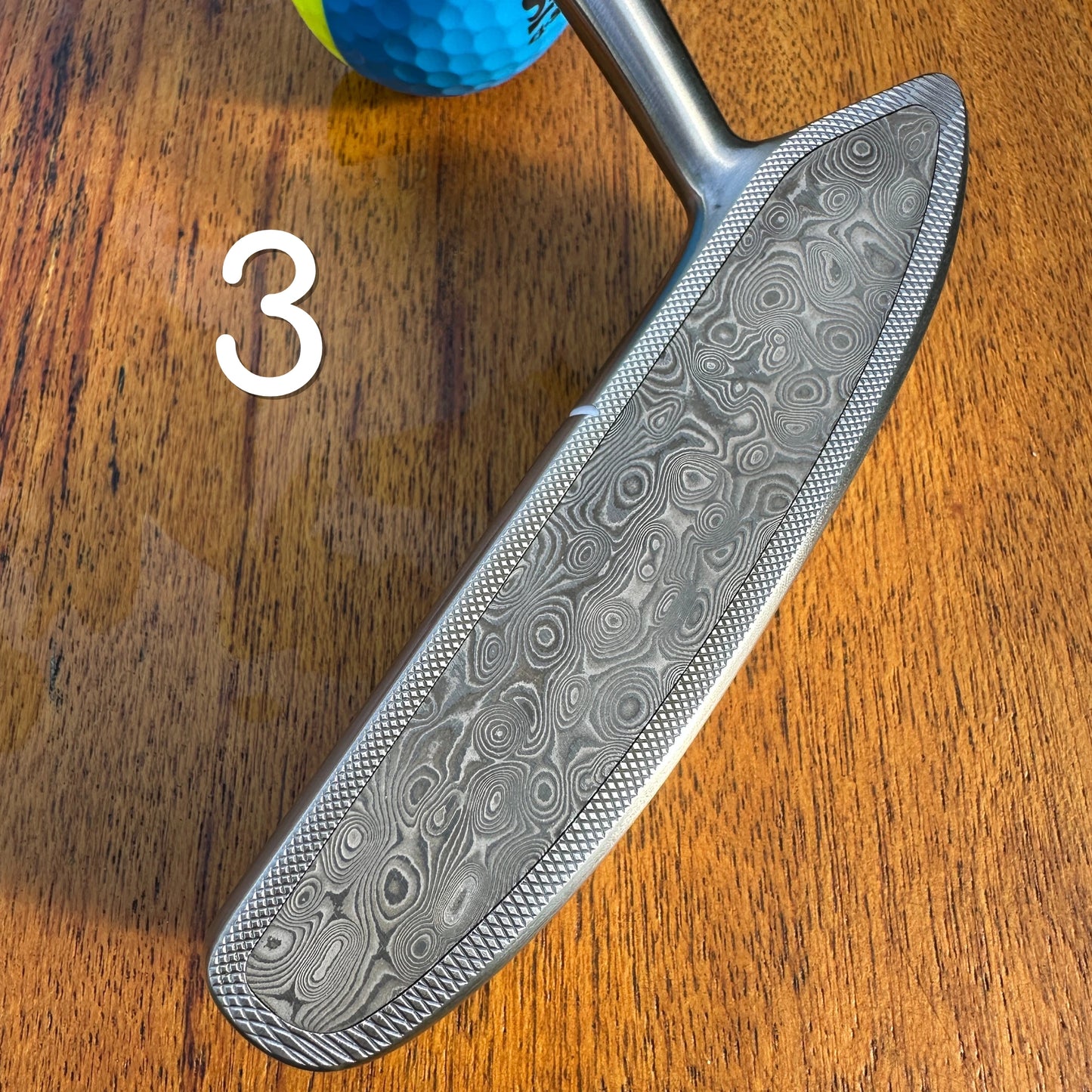 Bird Dog Damascus Raindrop Pattern Putter (Limited Edition Inlay)