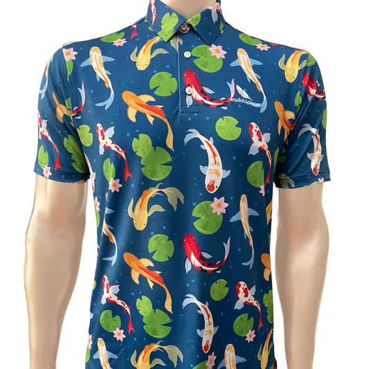 Play Koi With Me Golf Polo