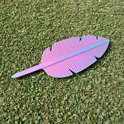 Single Prong Stainless Steel Feather Divot Tool