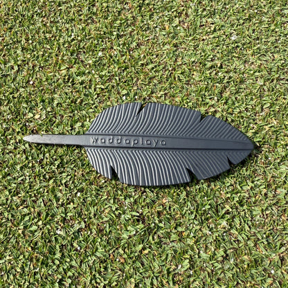 Single Prong Stainless Steel Feather Divot Tool