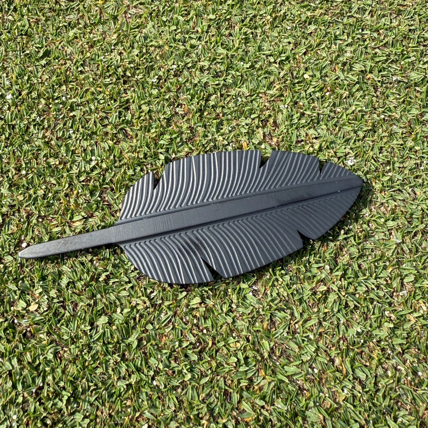 Single Prong Stainless Steel Feather Divot Tool