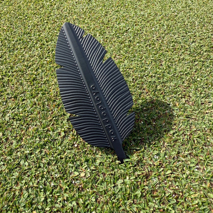 Single Prong Stainless Steel Feather Divot Tool