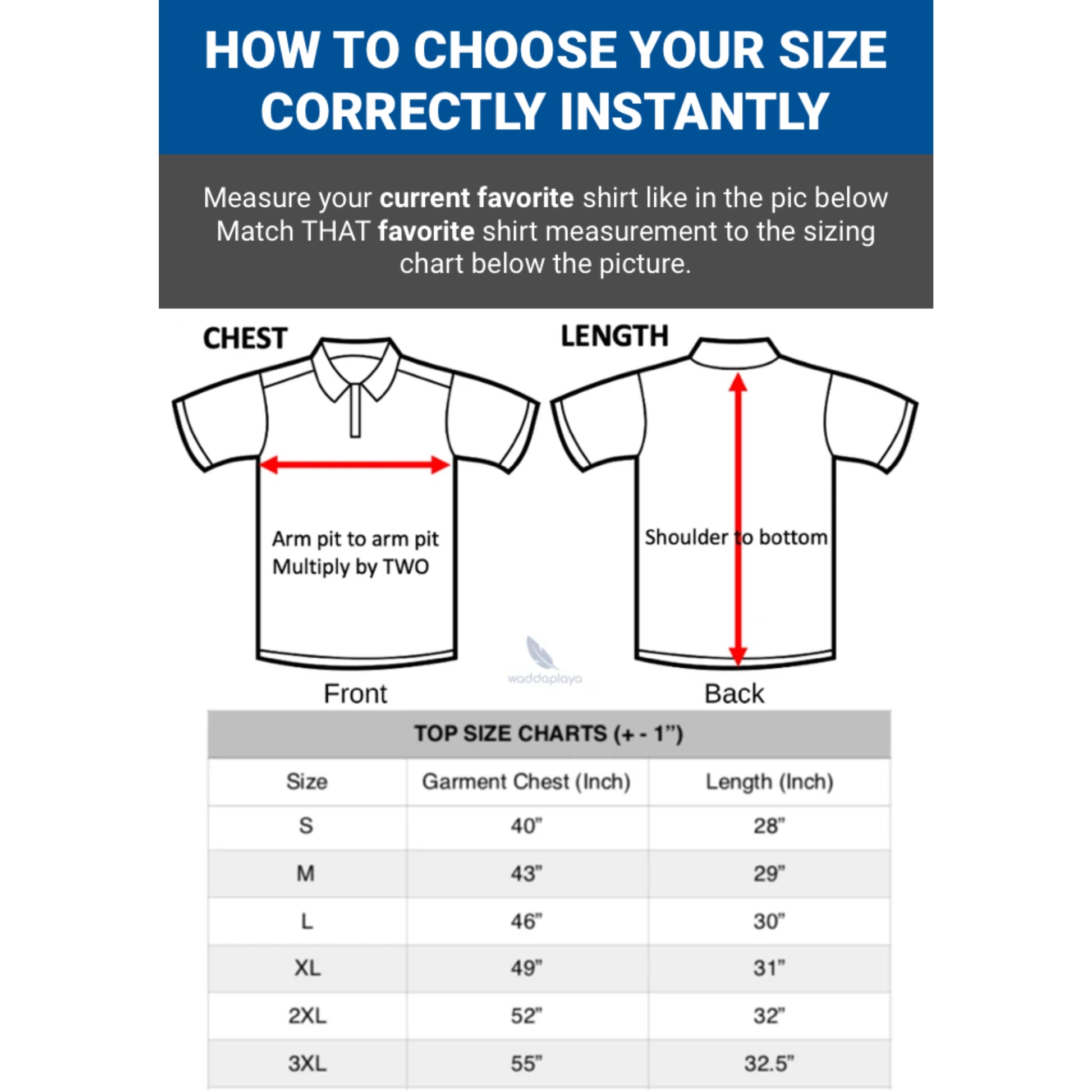 Size Chart  Pineapple Clothing
